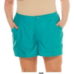 Swimsuits Plus Size Cazimi Solid Elastic Waistband Board Swim Shorts -Franco Sarto shop 0154a6e5 6ac1 4687 8924 a2355e9da792