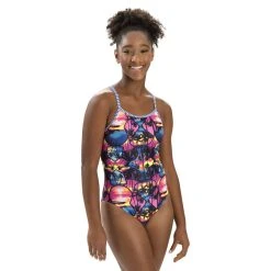 Swimsuits Womens Dolfin® Uglies Fragment Double Strap One Piece Swimsuit
