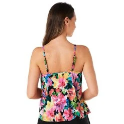 Swimsuits Women American Beach Garden V-Neck Tankini Swim Top -Franco Sarto shop 089794ac 8326 4b37 b021 b6cc0181aed4