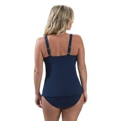 Swimsuits Womens Dolfin® Aquashape Solid Wrap Tankini Swim Top -Franco Sarto shop 1fc9e10a 1ead 4bc6 b936 88ef4aef8f2c
