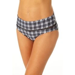 Swimsuits Womens Anne Cole Box Plaid Trim Triangle Mid Rise Swim Bottoms -Franco Sarto shop 2502c42a fa46 4403 a3c0 04538b3a0c1a