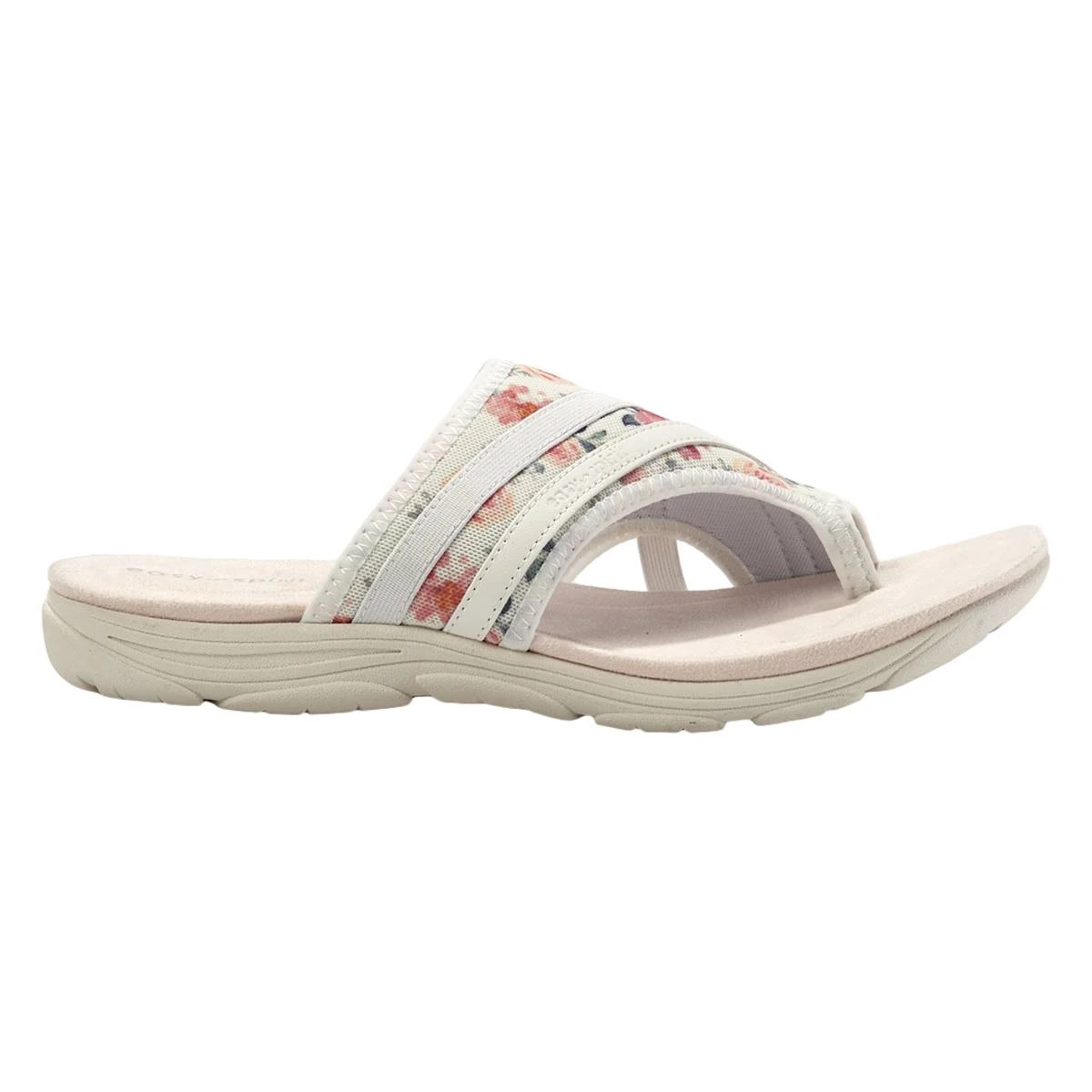 Womens Easy Spirit Lola 2 Comfort Thong Sandals - White 4 Womens Easy Spirit Lola 2 Comfort Thong Sandals - White - Image 2