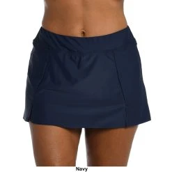 Swimsuits Womens Maxine Wide Waistband W/Two Front Slit Swim Skort -Franco Sarto shop 32730c2a 5a1d 4bef a953 5d127832da90