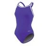 Swimsuits Womens Dolfin® Team Solid DBX Back One Piece Swimsuit - Purple