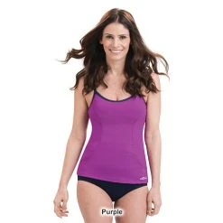 Swimsuits Womens Dolfin® Aquashape Scoop Neck Tankini Swim Top
