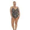 Swimsuits Plus Size Calypso Cove Front Tie One Piece Swimsuit -Franco Sarto shop 491c2ff3 8782 432f 9a00 658d849a39a2