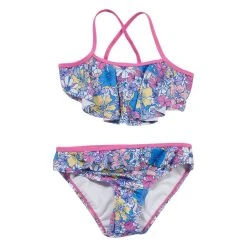 Swimsuits Girls (7-16) Kensie Floral Flounce Bikini Swim Set