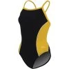 Swimsuits Womens Dolfin® Team Panel V2 Back One Piece Swimsuit - Black/Gold -Franco Sarto shop 7afef097 9b3e 4a34 a02b acbee8e25b2a