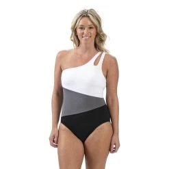 Swimsuits Womens Dolfin® Aquashape Color Block Asymmetrical Swimsuit -Franco Sarto shop 8746904d 85ec 4b2e 8ea5 649f3161695c
