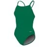 Swimsuits Womens Dolfin® Team Solid V2 Back One Piece Swimsuit - Green