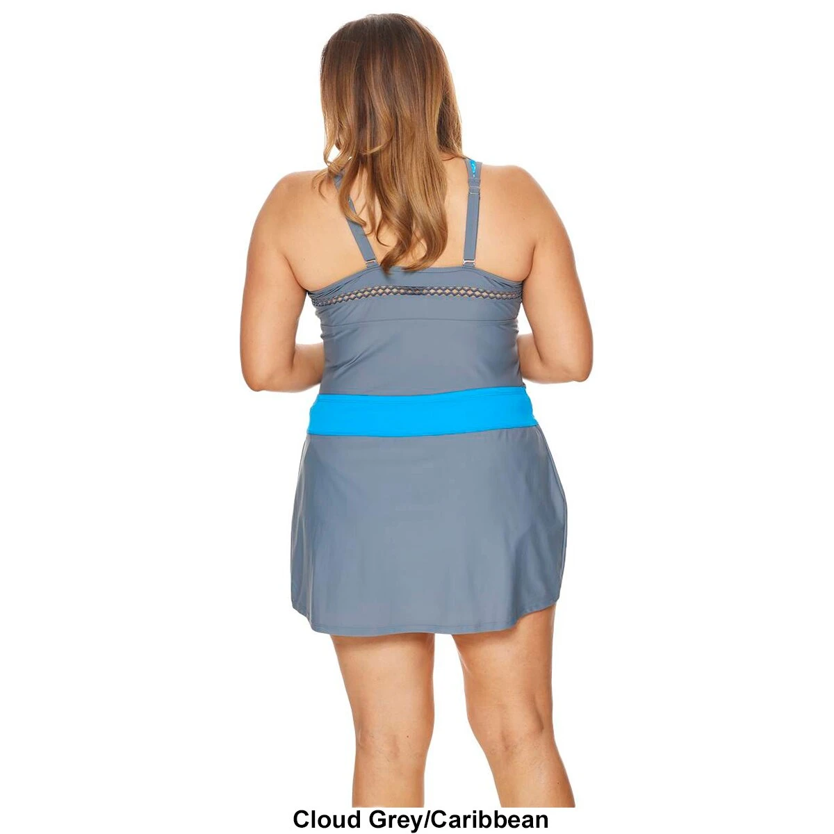 Swimsuits Plus Size Free Country Belted Swim Skirt With Contrast Brief 4 Swimsuits Plus Size Free Country Belted Swim Skirt With Contrast Brief - Image 2