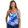 Swimsuits Womens Maxine Aloha Orchard Flutter Tankini Swim Top -Franco Sarto shop 945a1afa 89cb 4cf7 a092 991069634c1f