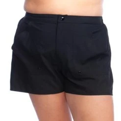Swimsuits Plus Size Maxine Solid Woven Swim Boardshorts