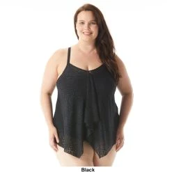 Swimsuits Plus Size Beach House Kerry Underwire Mesh Tankini Swim Top -Franco Sarto shop b52b99a1 322e 476f aa4b 0fee9b30f263