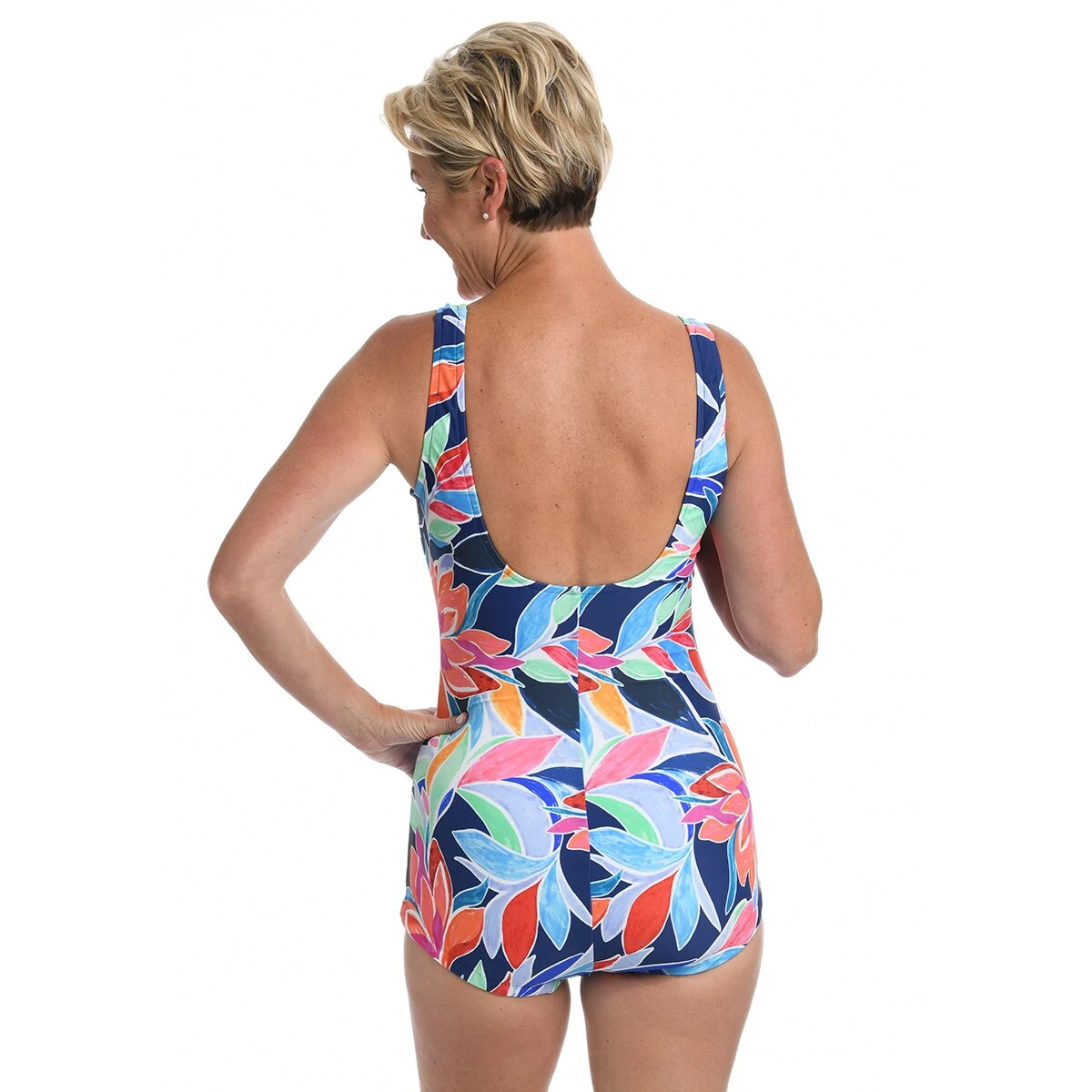 Swimsuits Womens Maxine Jungle Vines Shirred Front One Piece.Swimsuit 4 Swimsuits Womens Maxine Jungle Vines Shirred Front One Piece.Swimsuit - Image 2