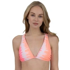 Swimsuits Juniors Cyn & Luca Placed Tie Dye Tall Triangle Top
