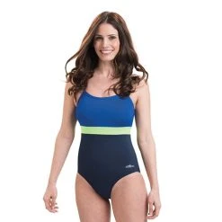 Swimsuits Womens Dolfin® Aquashape X-Back Color Block One Piece Swimsuit