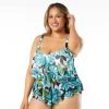 Swimsuits Plus Size Beach House Portia Mesh Tiered Layer Tankini Swim Top -Franco Sarto shop d0f4f418 8766 438f a6e7 43e905ad25fc