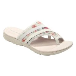 Womens Easy Spirit Lola 2 Comfort Thong Sandals - White