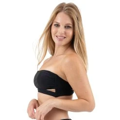 Swimsuits Juniors Cyn & Luca Solid Bandeau Cut Out Swim Top -Franco Sarto shop d82e58ca 8c93 4324 90c8 8b39ba85ed7f