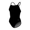 Swimsuits Womens Dolfin® Team Solid V2 Back One Piece Swimsuit - Black