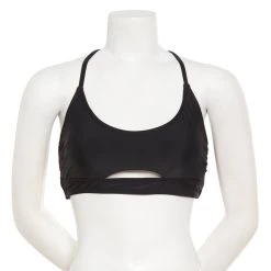 Swimsuits Juniors California Sunshine Cut Out Bralette Swim Top