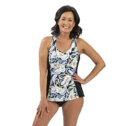 Swimsuits Womens Dolfin® Aquashape Awakening Twist Back Tankini Swim Top