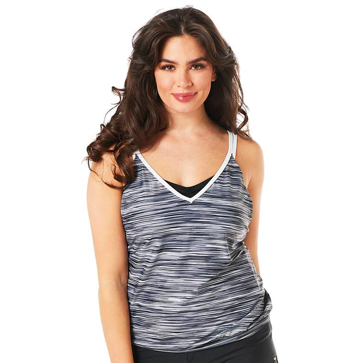 Swimsuits Women Free Country Heat Wave Space Dye V-Neck Tankini Swim Top 3 Swimsuits Women Free Country Heat Wave Space Dye V-Neck Tankini Swim Top