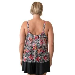 Swimsuits Plus Size Del Raya Jungle Lilies Overlay Romper Swimsut -Franco Sarto shop f8931d77 c7cf 46df be43 ba79d1d04cbf