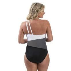 Swimsuits Womens Dolfin® Aquashape Color Block Asymmetrical Swimsuit -Franco Sarto shop fe84aee7 5b6a 436e a484 c5b35f92c0e5